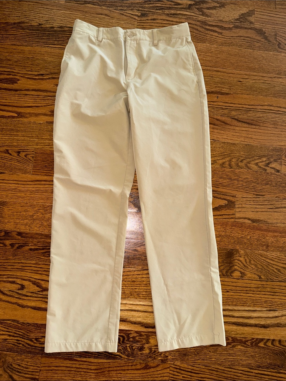 Slazenger boys khaki performance flat front pants size XL